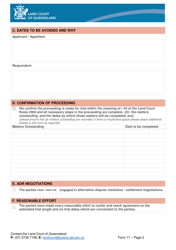 Form 17 Request for Trial Date - Queensland, Australia, Page 2