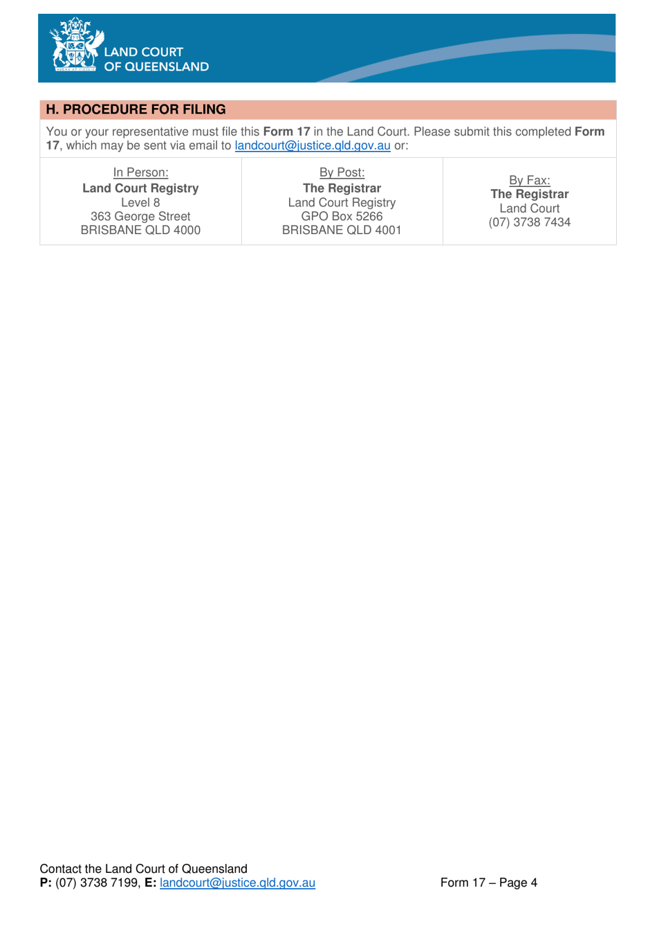 Form 17 Request for Trial Date - Queensland, Australia, Page 4