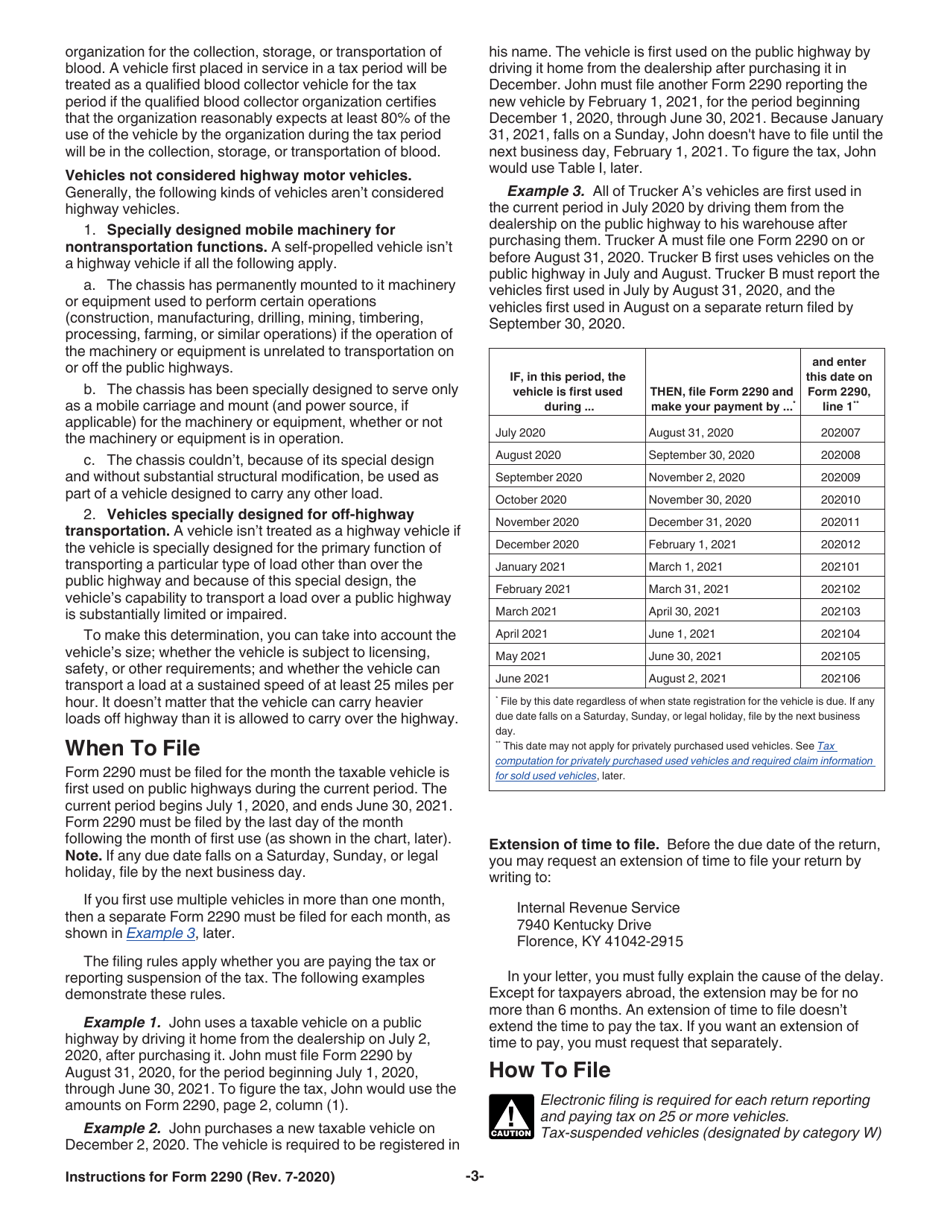 Instructions for IRS Form 2290 Heavy Highway Vehicle Use Tax Return, Page 5