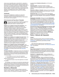 Instructions for IRS Form 2290(SP) Declaracion Del Impuesto Sobre El Uso De Vehiculos Pesados En Las Carreteras, Page 8