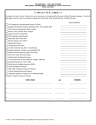 CACFP Meal Benefit Income Eligibility Form (Family Day Care Home - Parent) - Arizona, Page 3
