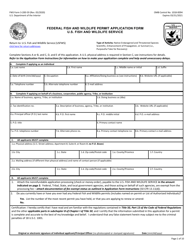 FWS Form 3-200-59 Federal Fish and Wildlife Permit Application Form: Native Endangered &amp; Threatened Species - Scientific, Enhancement of Propagation, or Survival (I.e., Purposeful Take for Recovery)