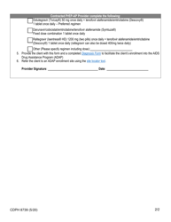 Form CDPH8739 Provider Referral Form for Uninsured Clients Pre-exposure Prophylaxis Assistance Program (Prep-Ap) - California, Page 2