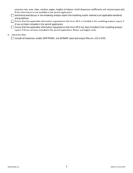 DNR Form 542-0470 Air Dispersion Modeling Checklist for Non-psd Construction Permit Applications - Iowa, Page 7