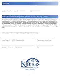 Form ES-1512FC Changes for Foster Care Child Care Benefits - Kansas, Page 3