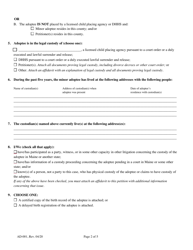 Form AD-001 Petition for Adoption and Change of Name - Maine, Page 2