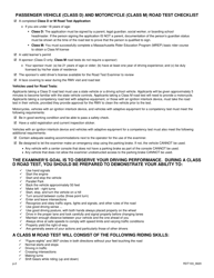 Form RDT103 Class D or M Road Test Application - Massachusetts, Page 2