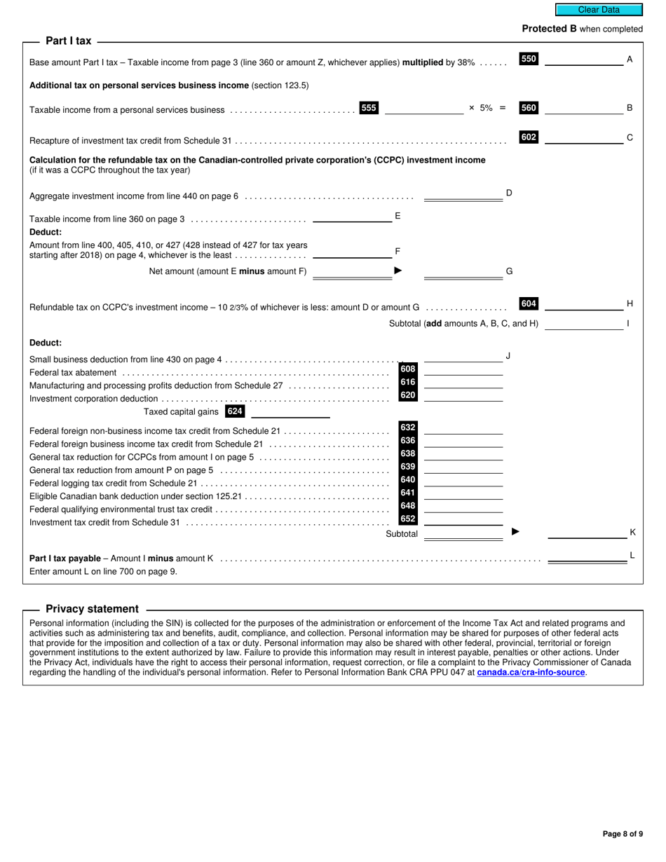 Form T2 Fill Out, Sign Online and Download Fillable PDF, Canada