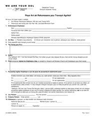 Form LS309HC Pay Notice and Work Agreement for Farm Workers - New York (Haitian Creole)