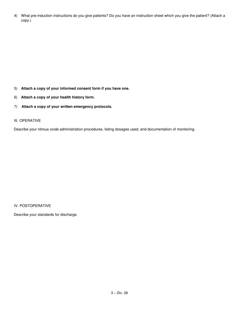 Nitrous Oxide Permit Application Form - Oregon, Page 5
