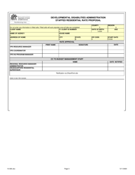DSHS Form 10-326 Staffed Residential Rate Proposal - Washington, Page 3