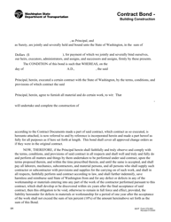 Document preview: DOT Form 272-003 Contract Bond - Building Construction - Washington