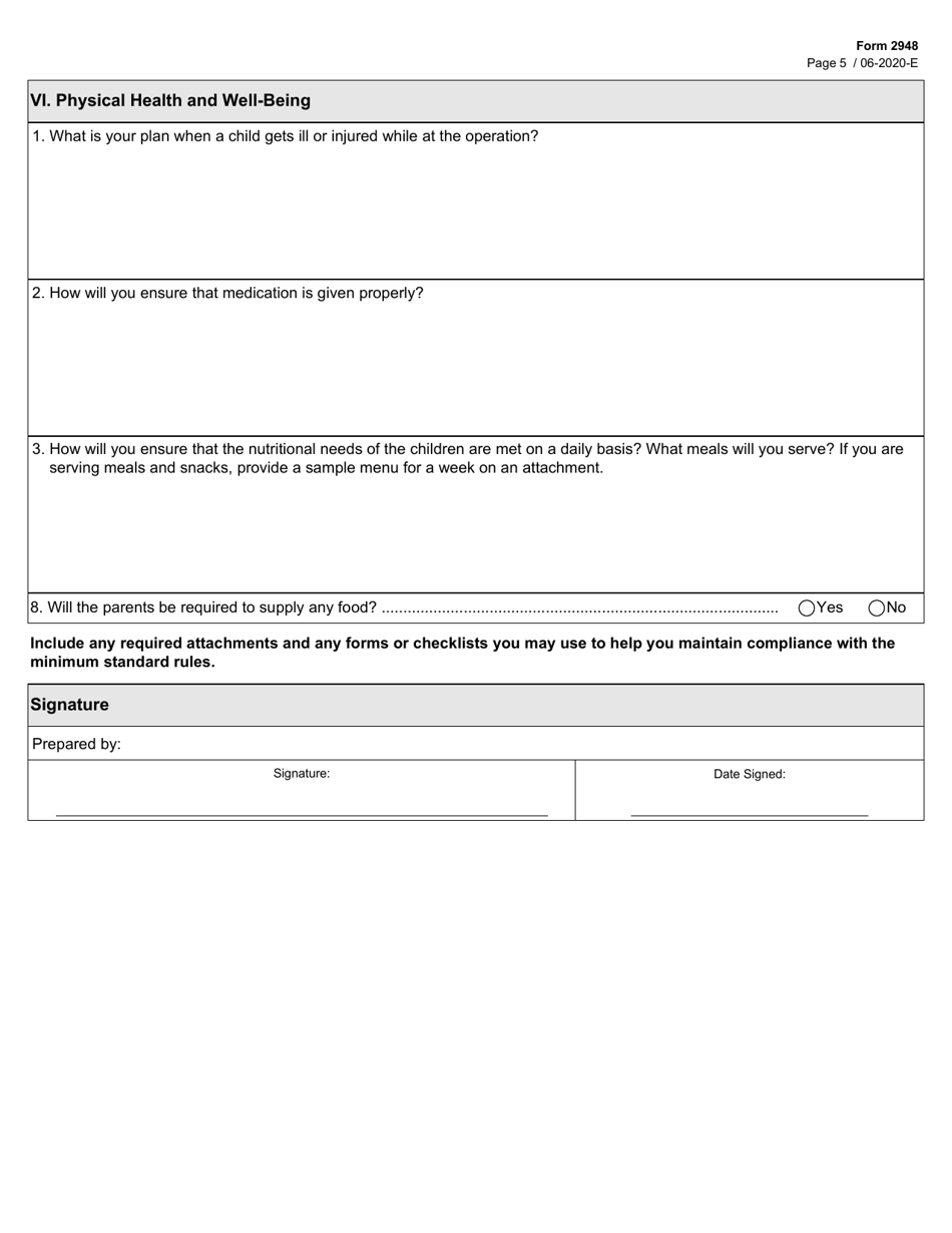 Form 2948 - Fill Out, Sign Online and Download Fillable PDF, Texas ...