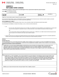 Document preview: Forme IMM0008 Agenda 2 Refugies Hors Canada - Canada (French)