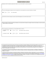 Forme IMM0008 Agenda 13 Programme D&#039;immigration DES Gens D&#039;affaires Categorie &quot;demarrage D&#039;entreprise - Canada (French), Page 2