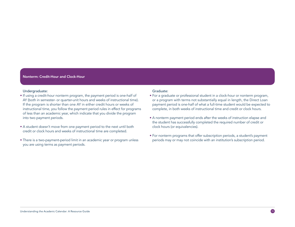 Understanding the Academic Calendar: a Resource Guide - Competency-Based Education Network, Page 13