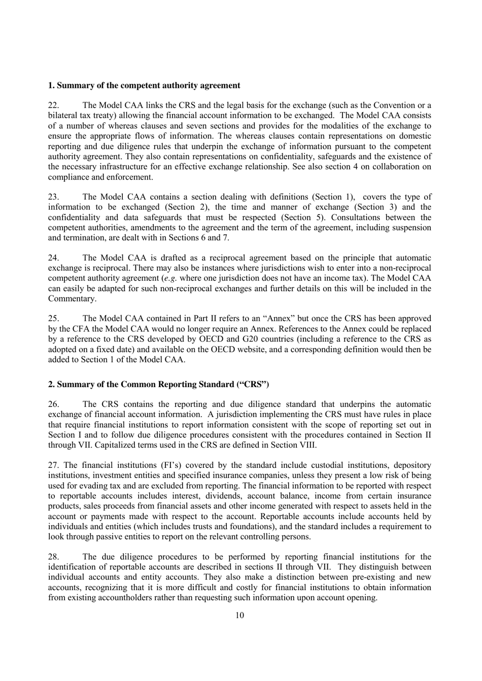 Standard for Automatic Exchange of Financial Account Information - Oecd, Page 10