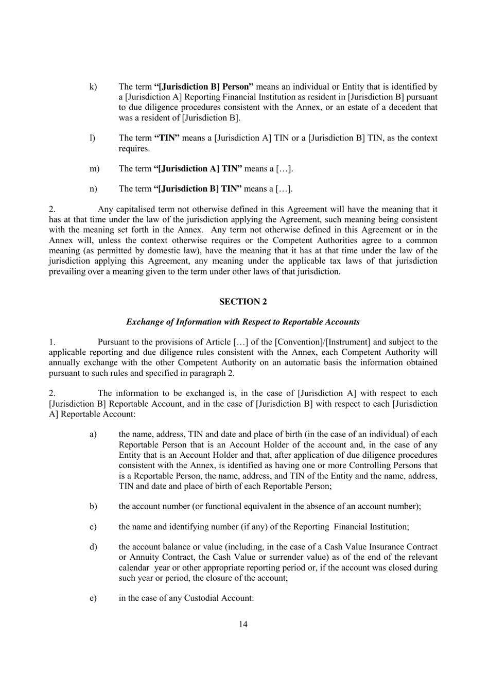 Standard for Automatic Exchange of Financial Account Information - Oecd, Page 14
