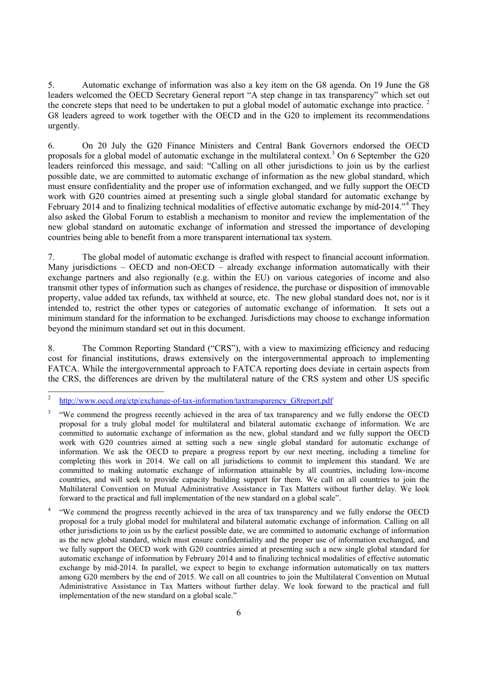 Standard for Automatic Exchange of Financial Account Information - Oecd, Page 6