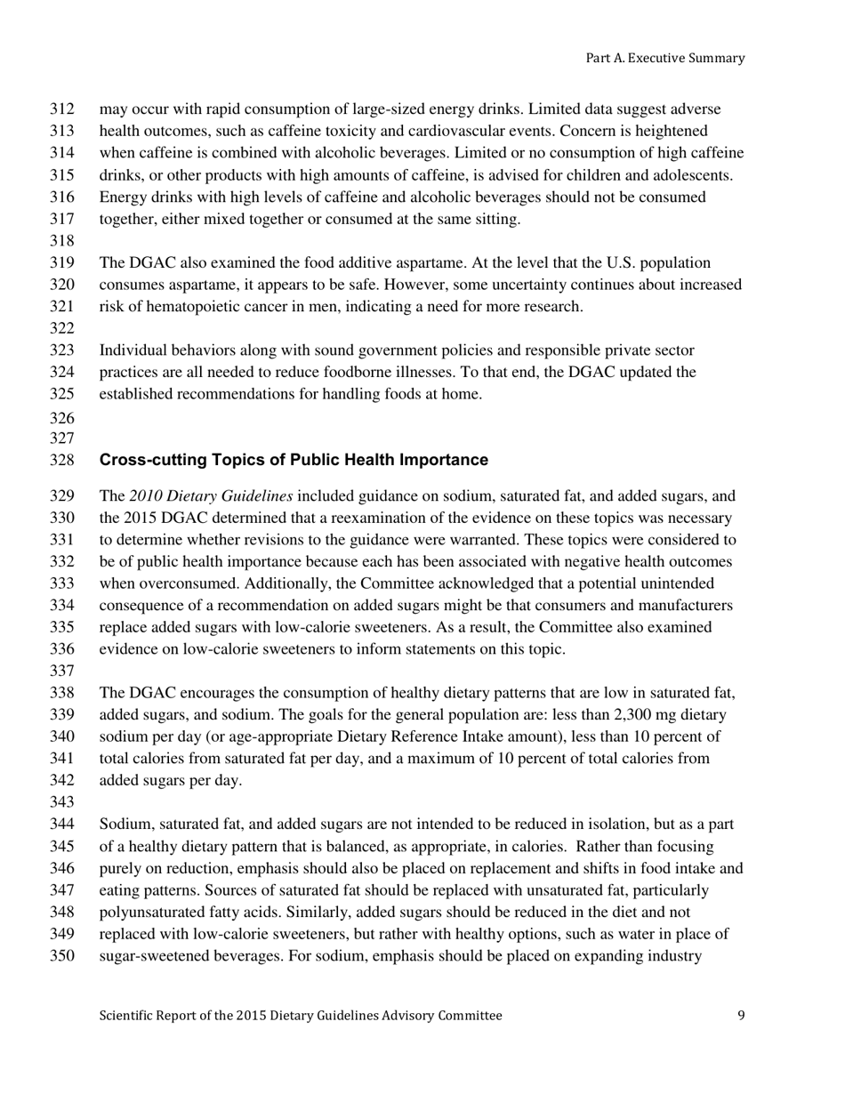 Scientific Report of the 2015 Dietary Guidelines Advisory Committee, Page 9