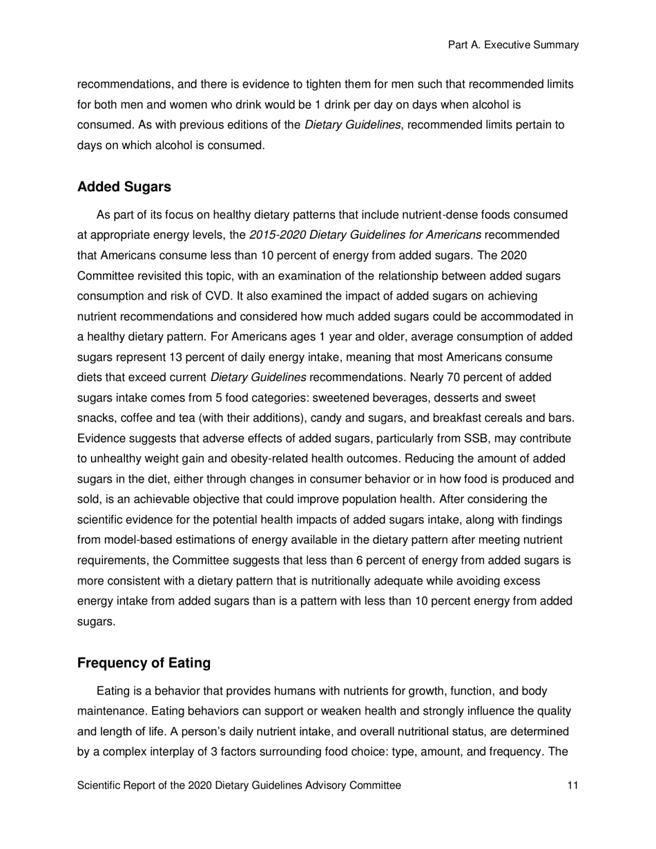 Scientific Report of the 2020 Dietary Guidelines Advisory Committee, Page 11