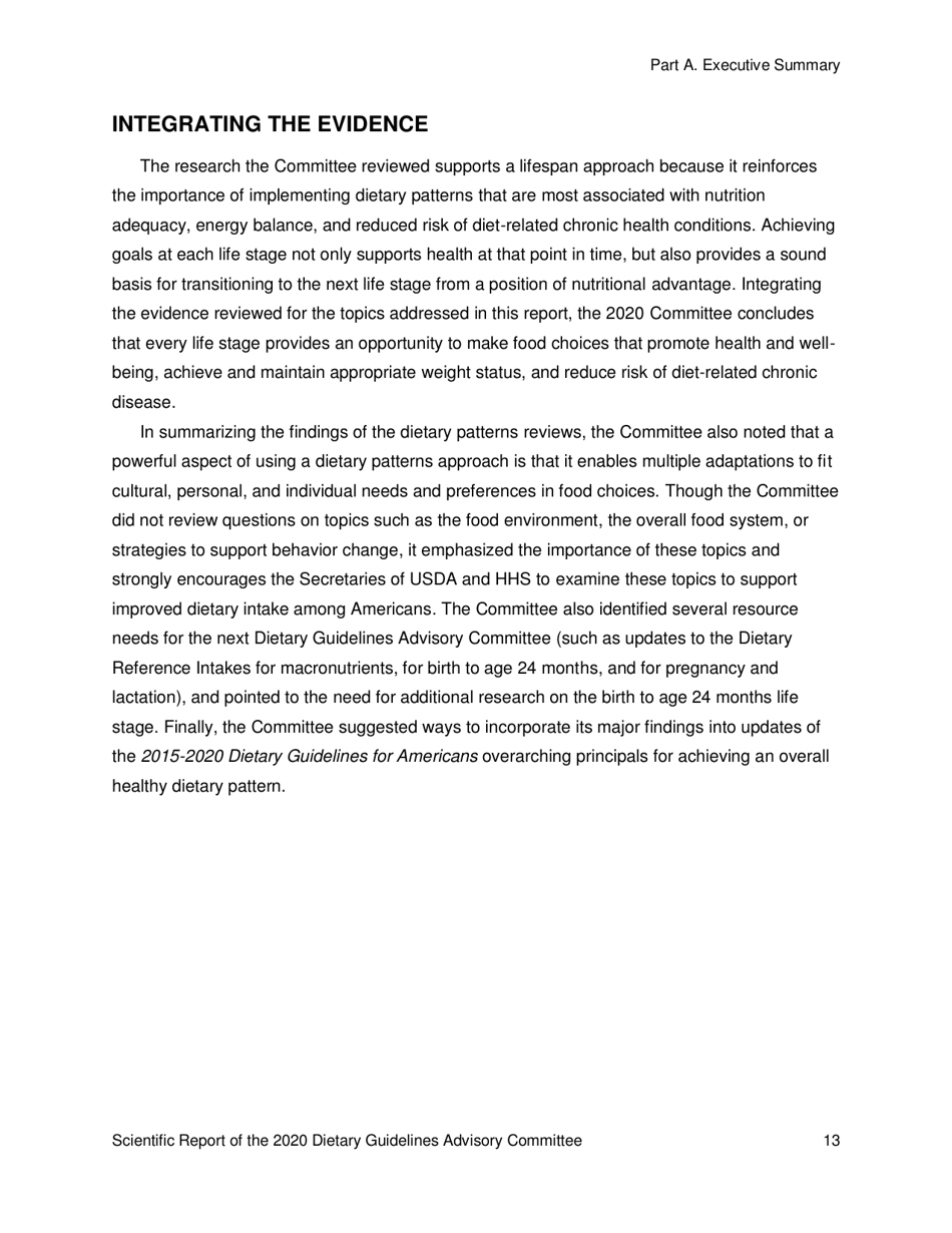 Scientific Report of the 2020 Dietary Guidelines Advisory Committee, Page 13