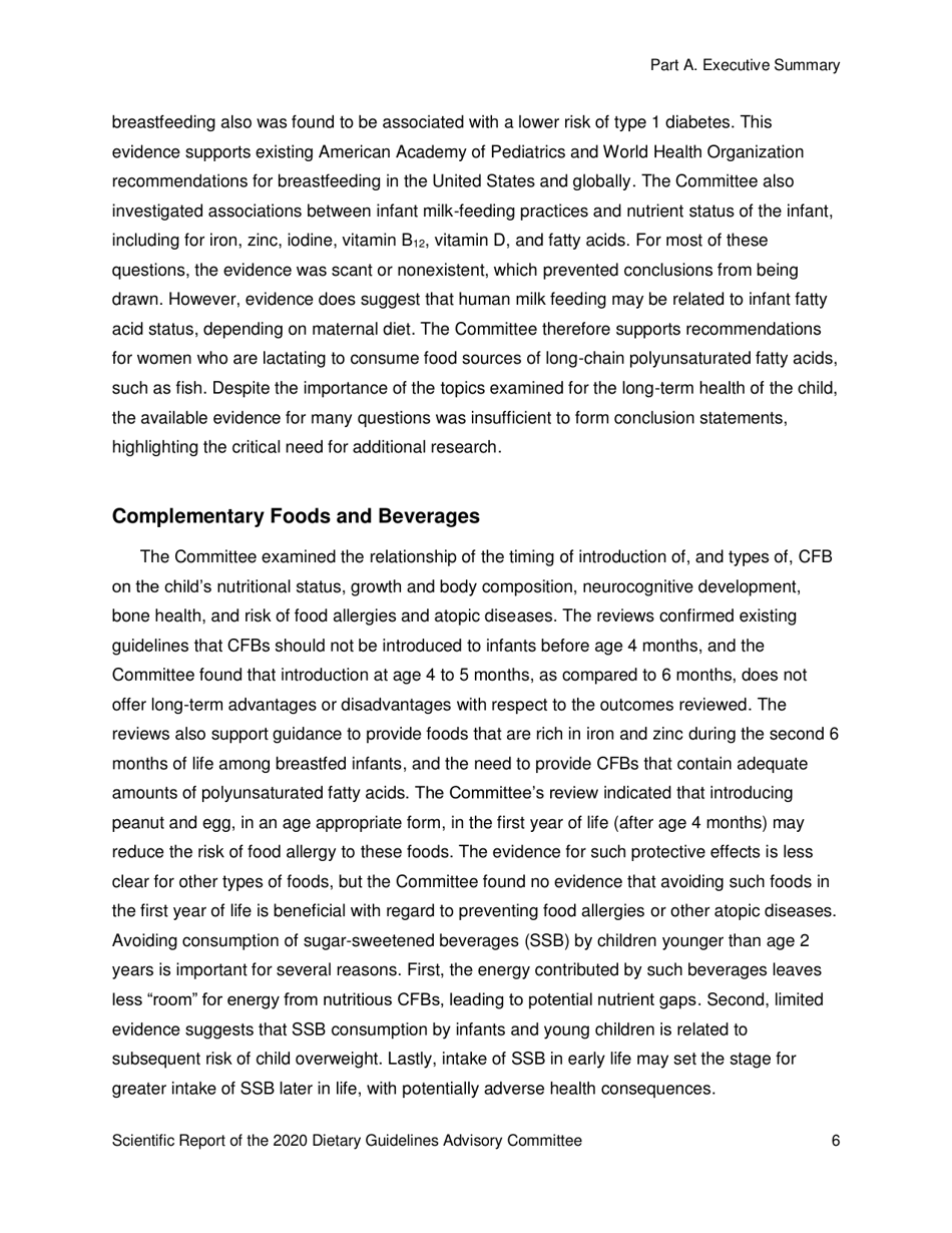 Scientific Report of the 2020 Dietary Guidelines Advisory Committee, Page 6