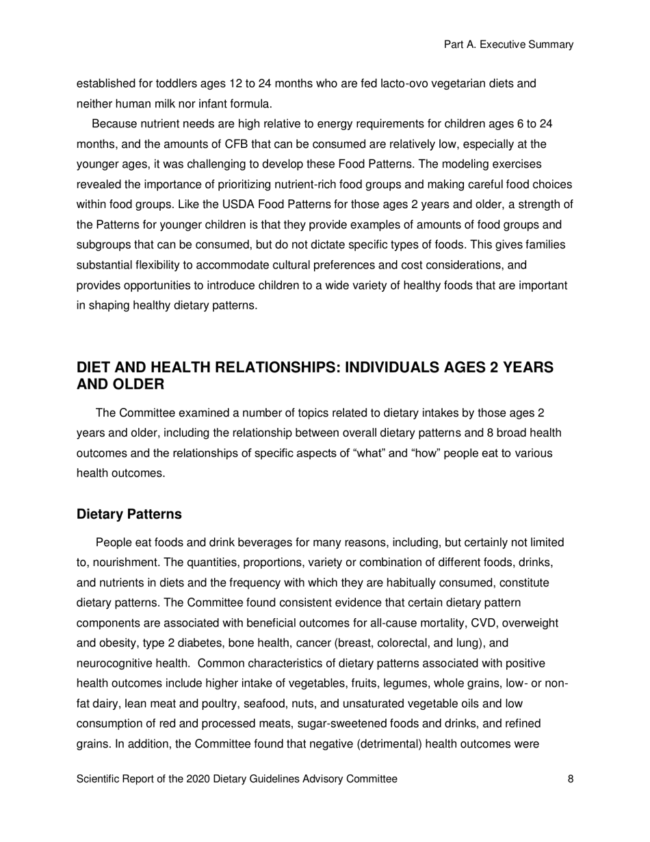 Scientific Report of the 2020 Dietary Guidelines Advisory Committee, Page 8
