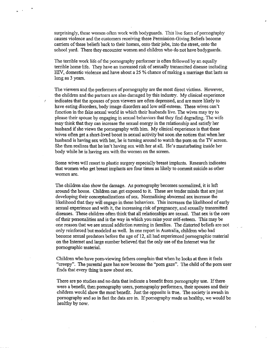Testimony (Dr. Judith Reisman), Hearing on the Brain Science Behind Pornography Addiction and the Effects of Addiction on Families and Communities, Page 14