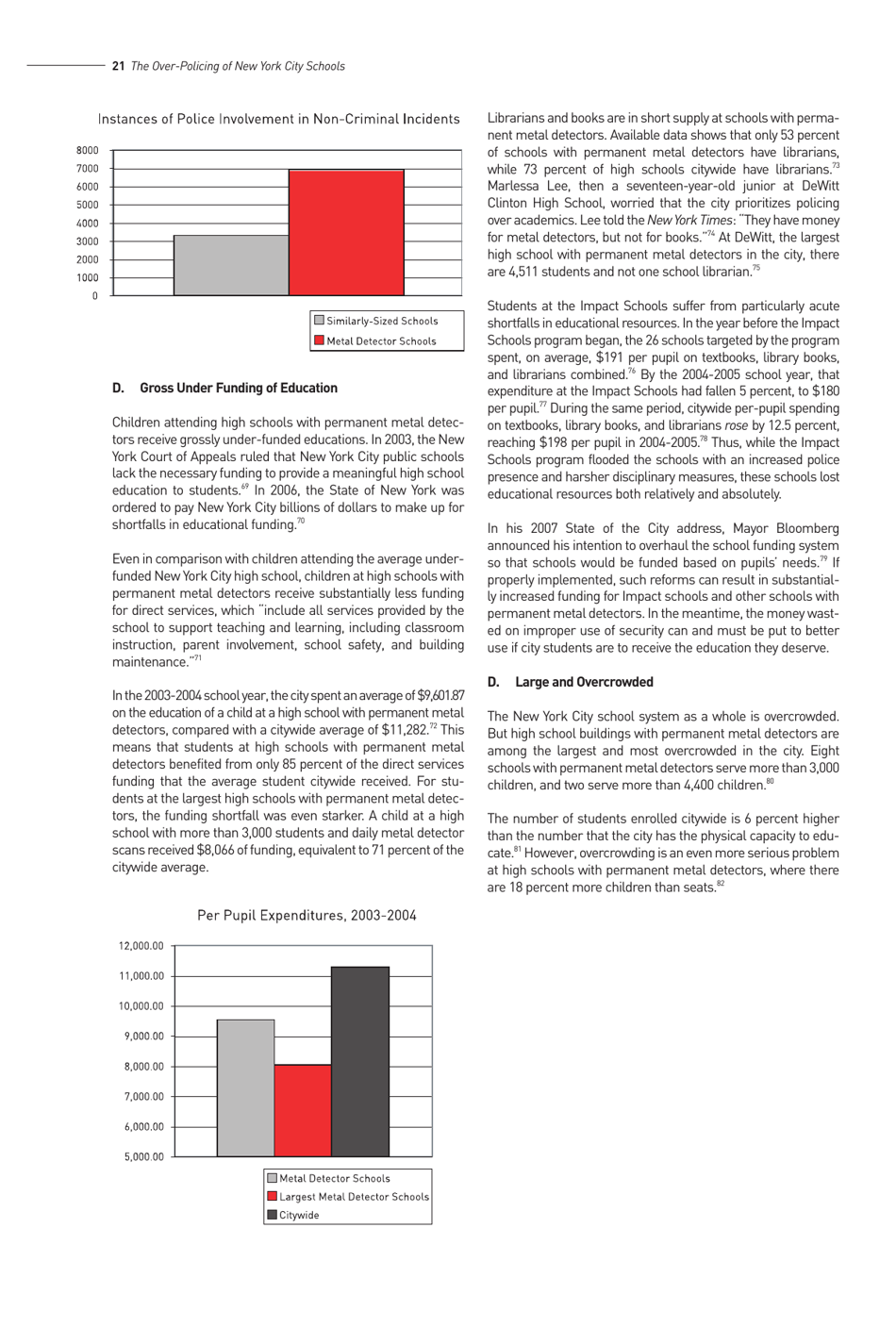 Criminalizing the Classroom: the Over-policing of New York City Schools, Page 22
