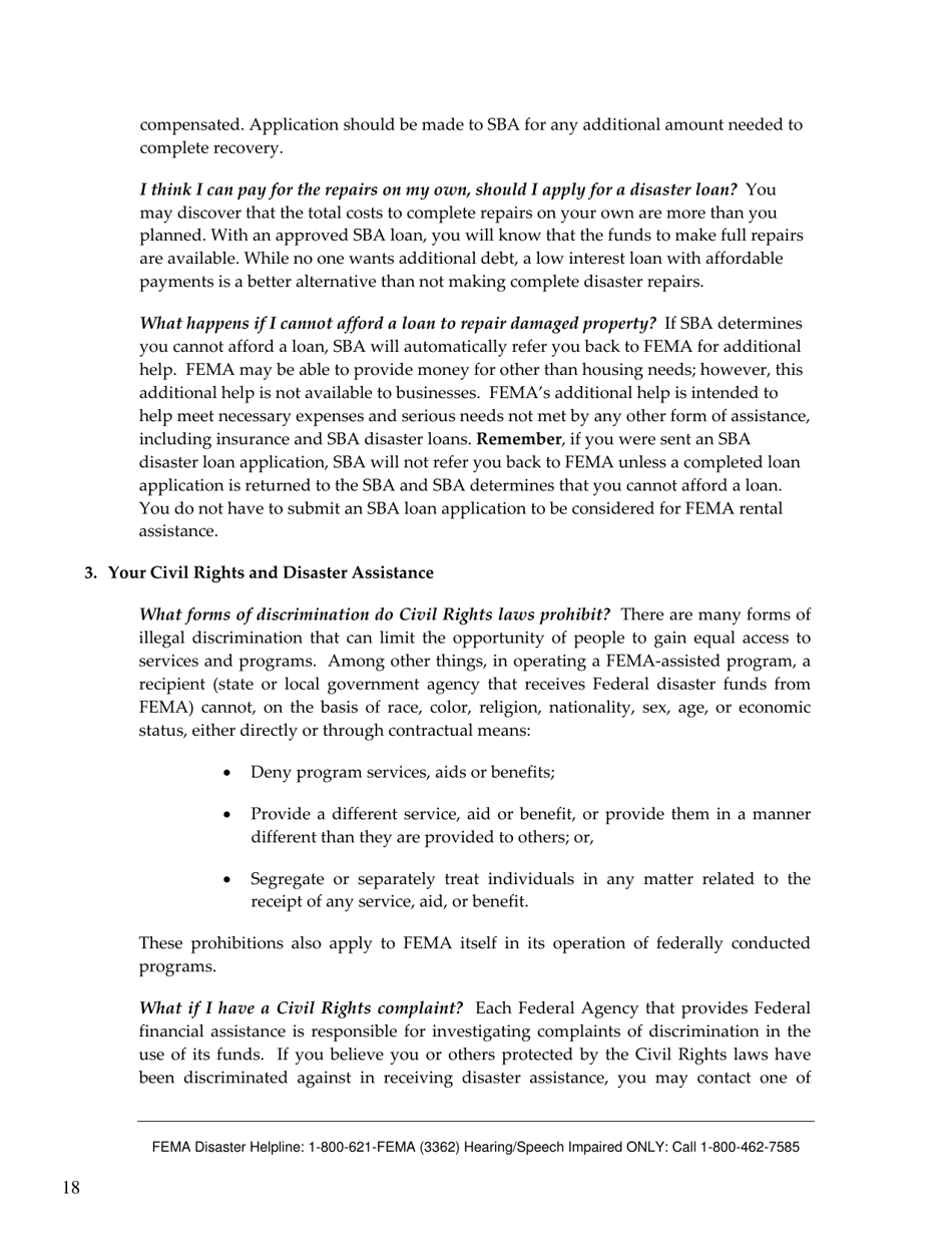 FEMA 545 - Help After a Disaster: Applicants Guide to the Individuals  Households Program, Page 22
