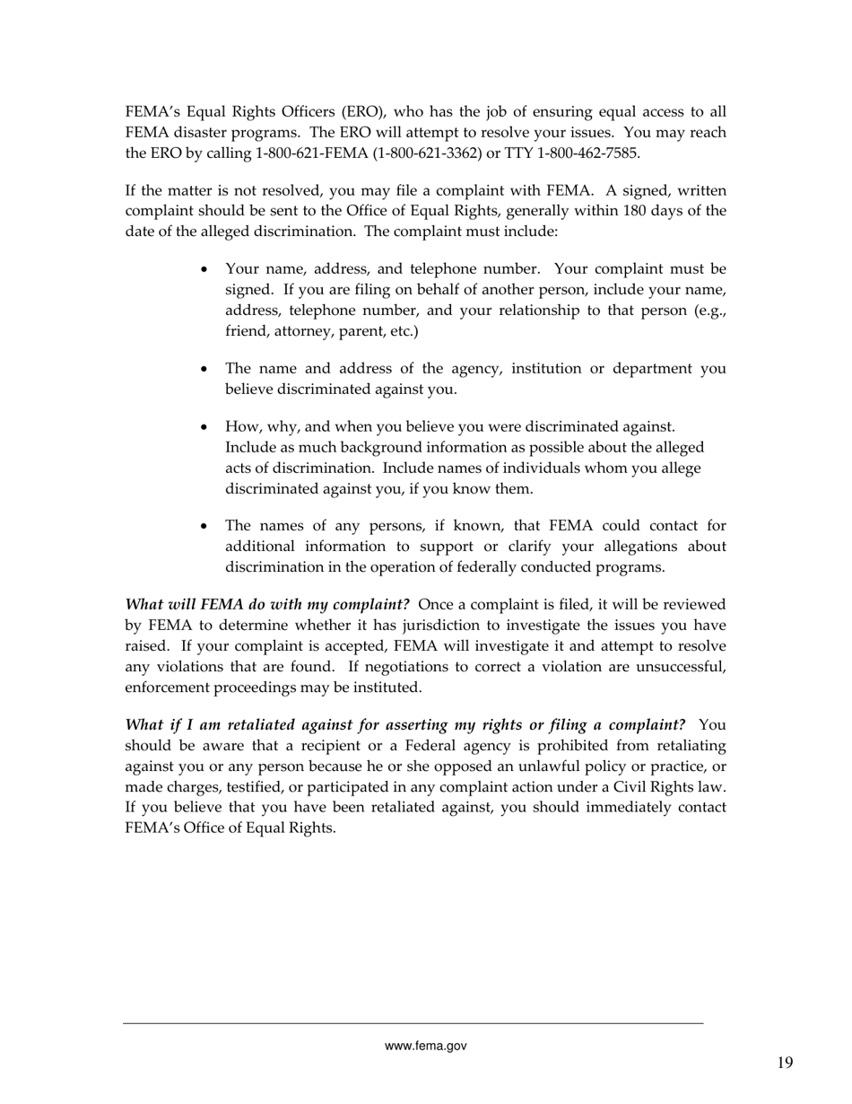 FEMA 545 - Help After a Disaster: Applicants Guide to the Individuals  Households Program, Page 23
