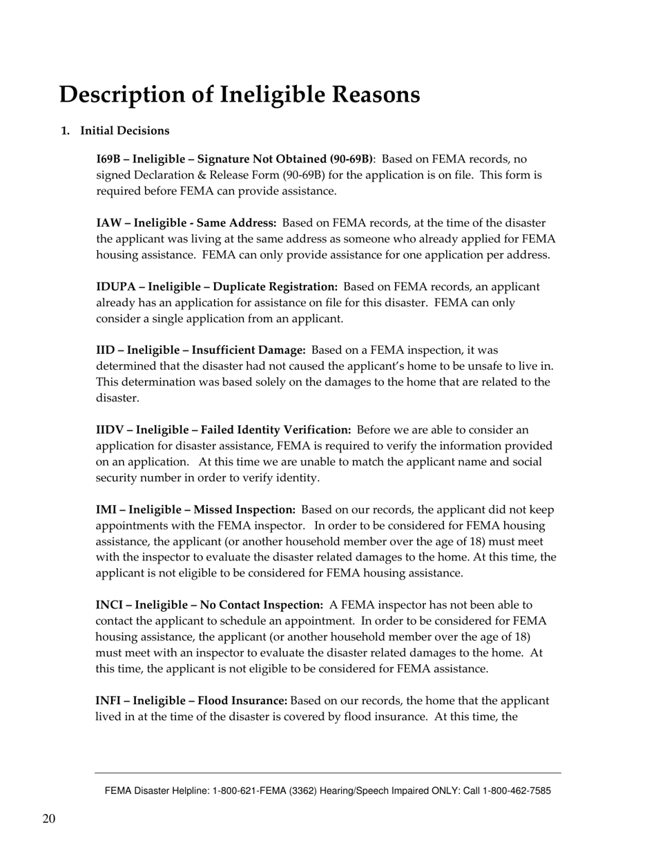 FEMA 545 - Help After a Disaster: Applicants Guide to the Individuals  Households Program, Page 24