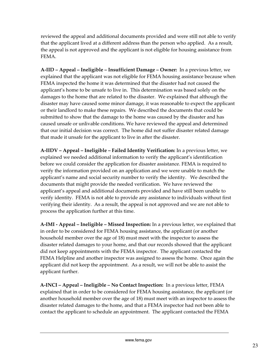 FEMA 545 - Help After a Disaster: Applicants Guide to the Individuals  Households Program, Page 27