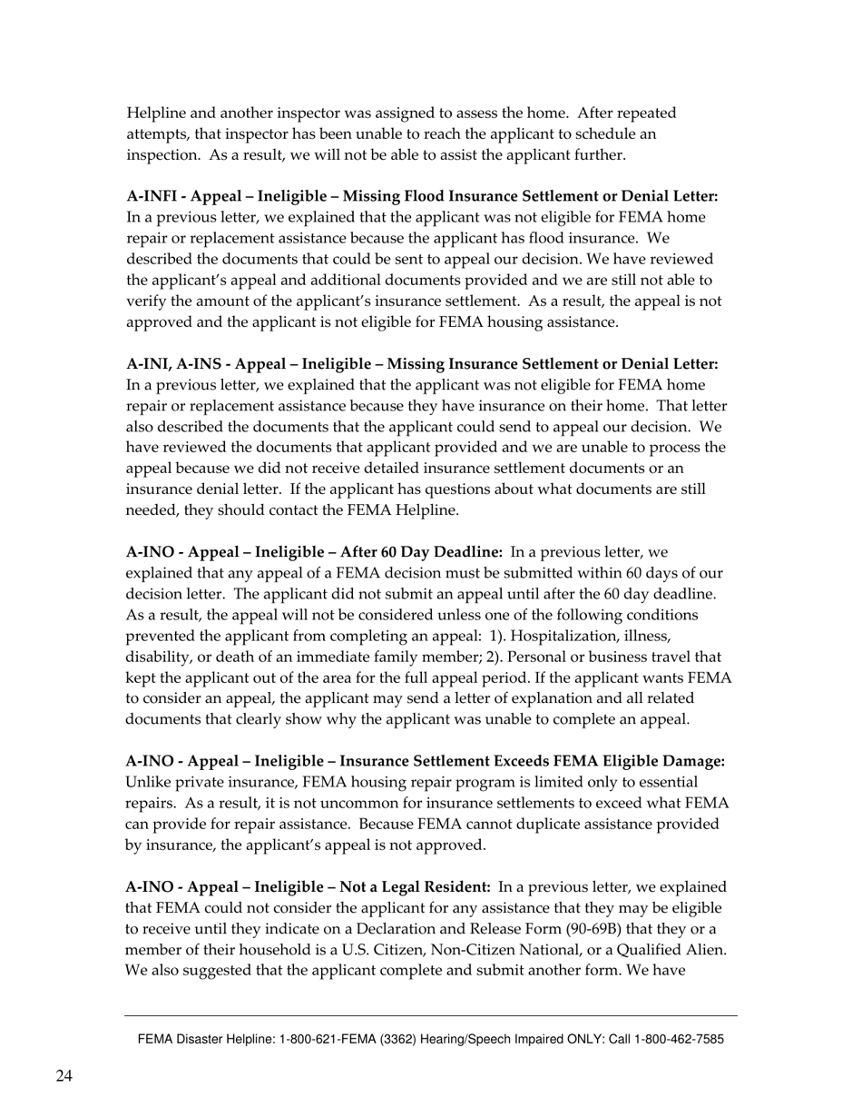 FEMA 545 - Help After a Disaster: Applicants Guide to the Individuals  Households Program, Page 28