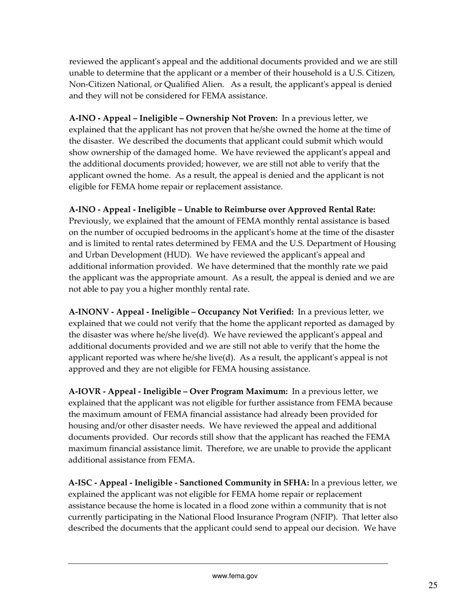 FEMA 545 - Help After a Disaster: Applicants Guide to the Individuals  Households Program, Page 29