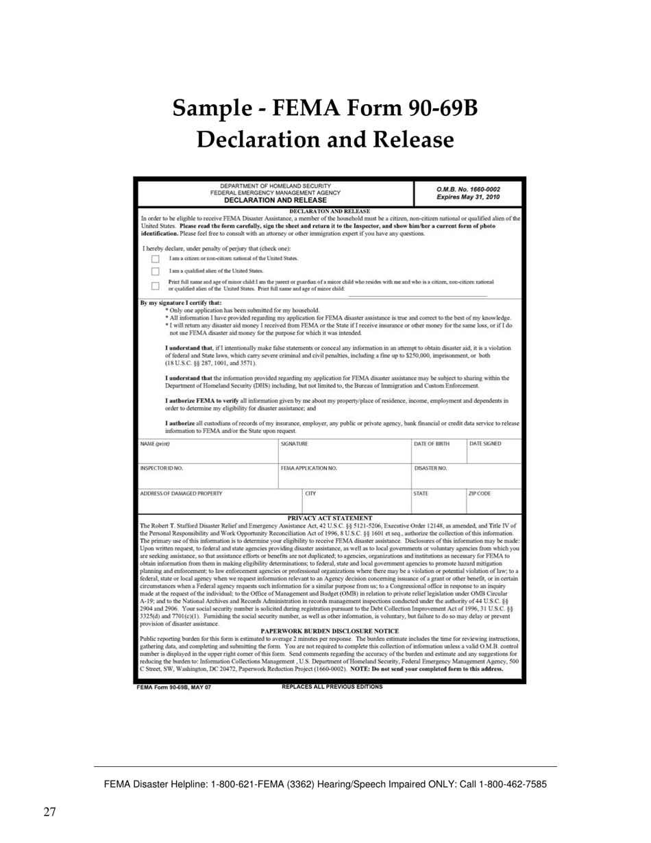 FEMA 545 - Help After a Disaster: Applicants Guide to the Individuals  Households Program, Page 31