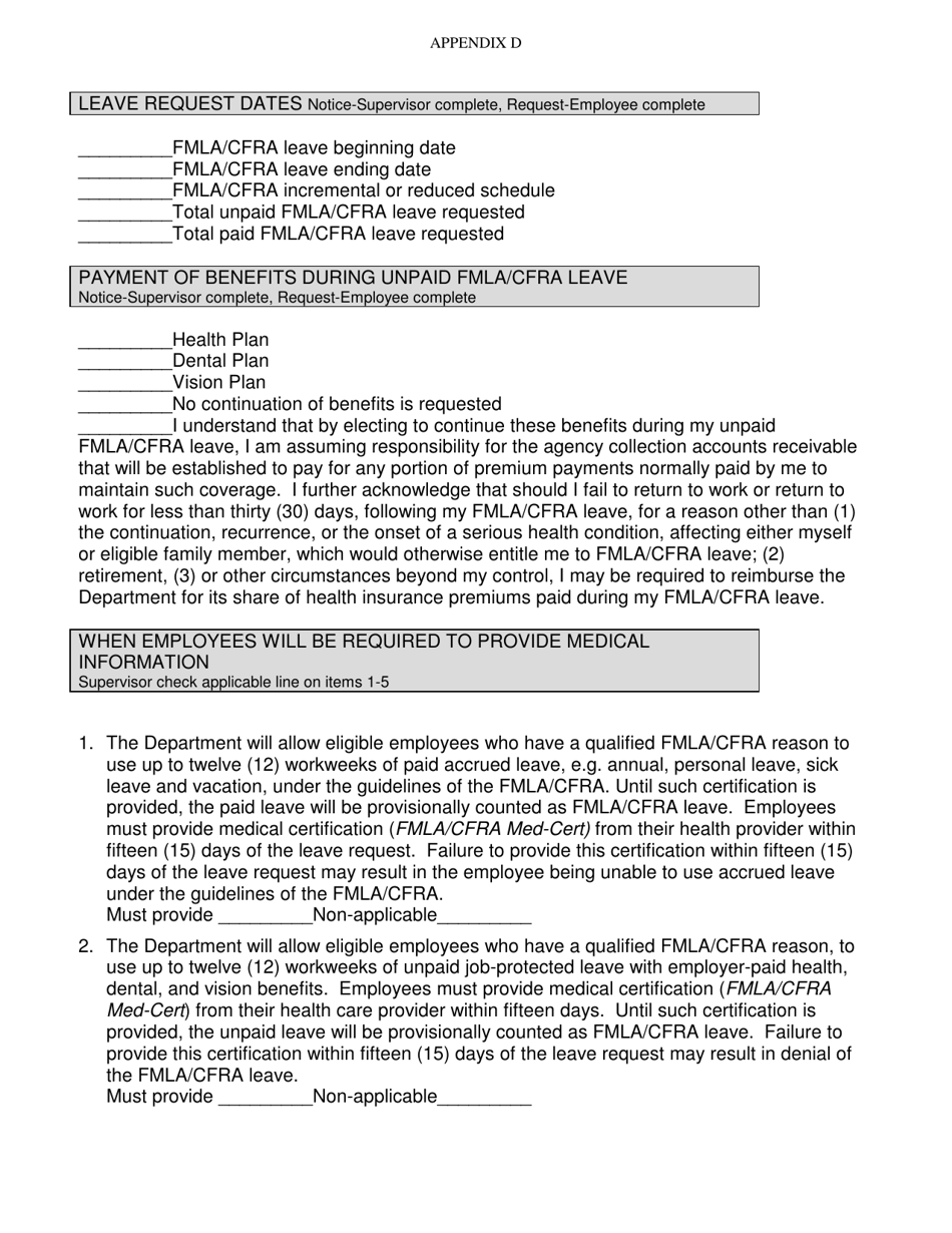 Family and Medical Leave Act and California Family Rights Act Fmla / Cfra Policy and Procedures - California, Page 23