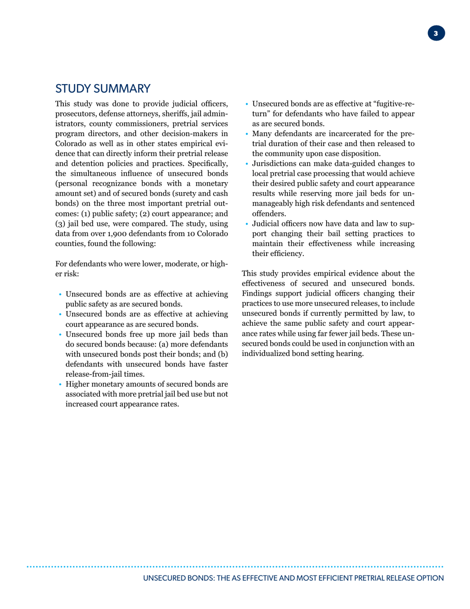 Unsecured Bonds: the as Effective and Most Efficient Pretrial Release Option - Pretrial Justice Institute, Page 4