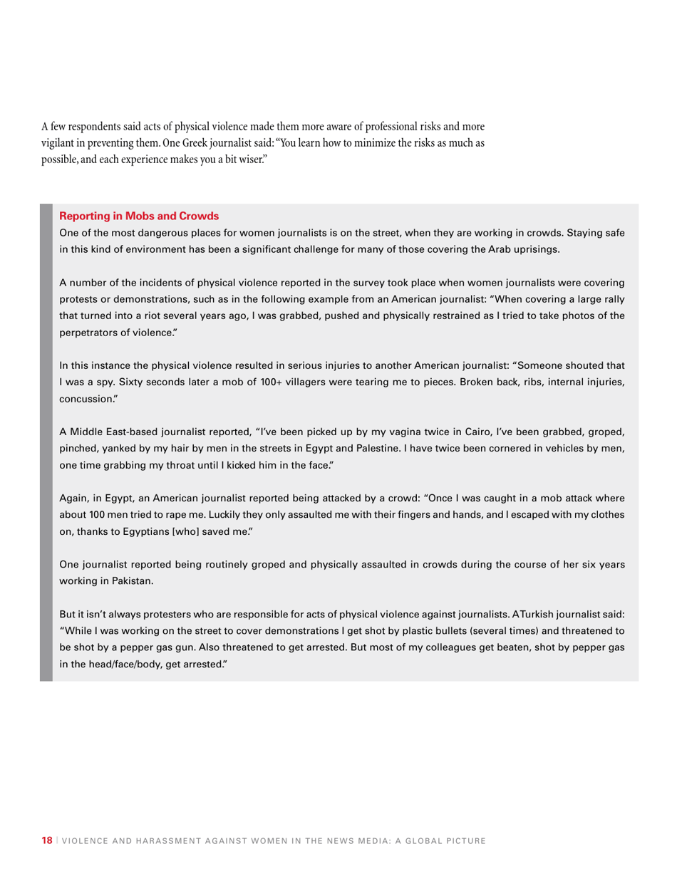 Violence and Harassment Against Women in the News Media: a Global Picture - International Womens Media Foundation, Page 20