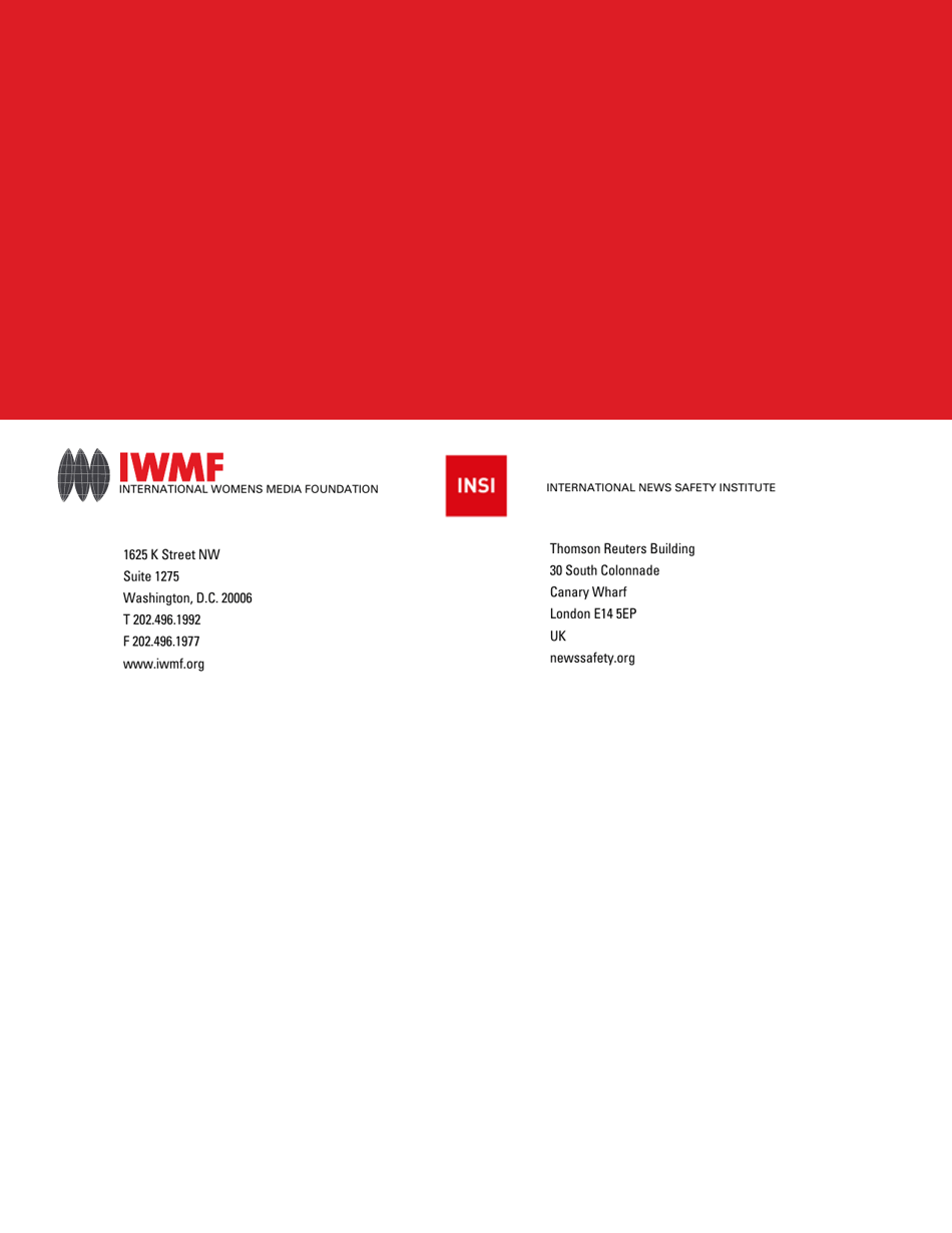 Violence and Harassment Against Women in the News Media: a Global Picture - International Womens Media Foundation, Page 40