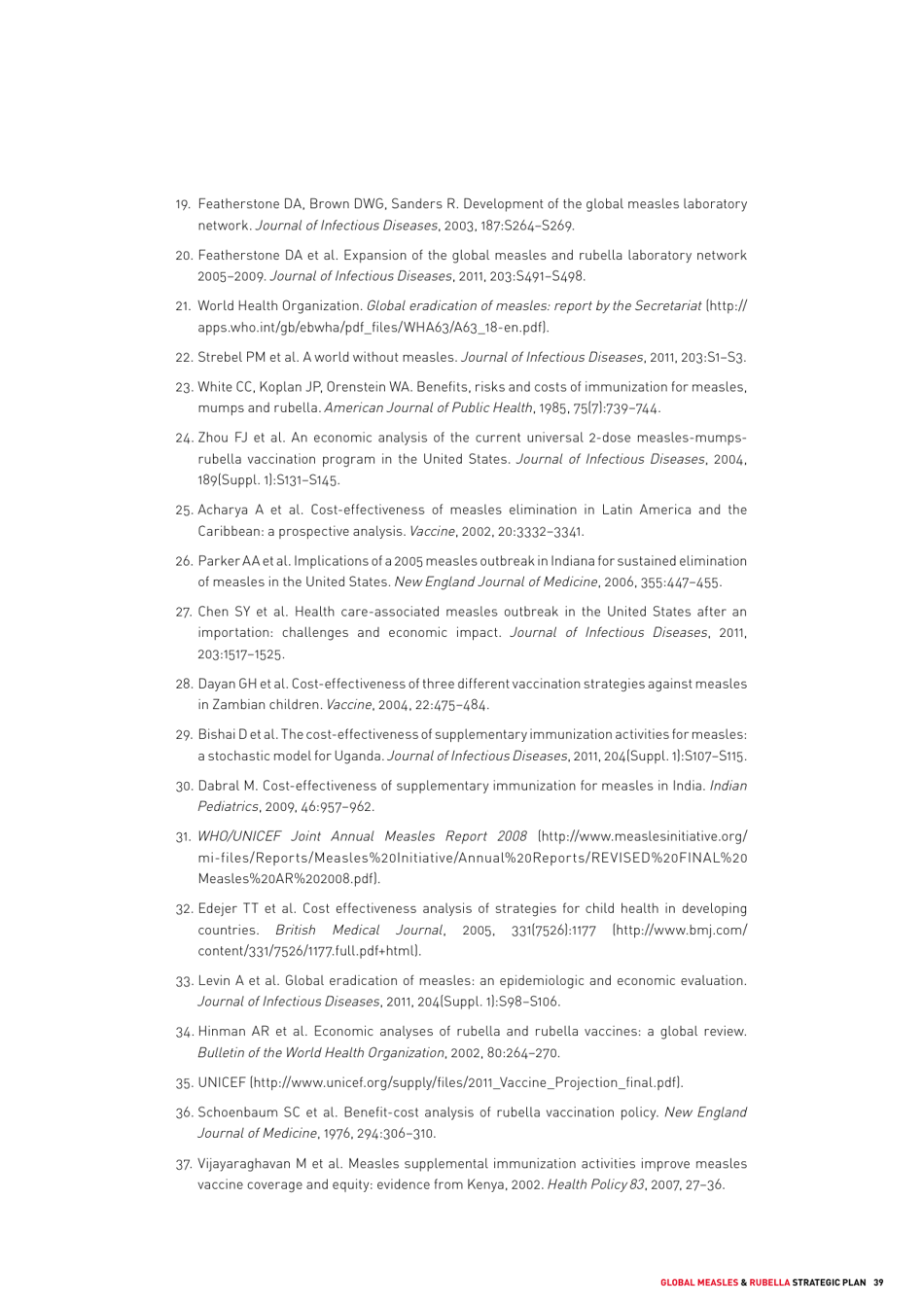 Global Measles and Rubella Strategic Plan: 2012 - 2020, Page 39