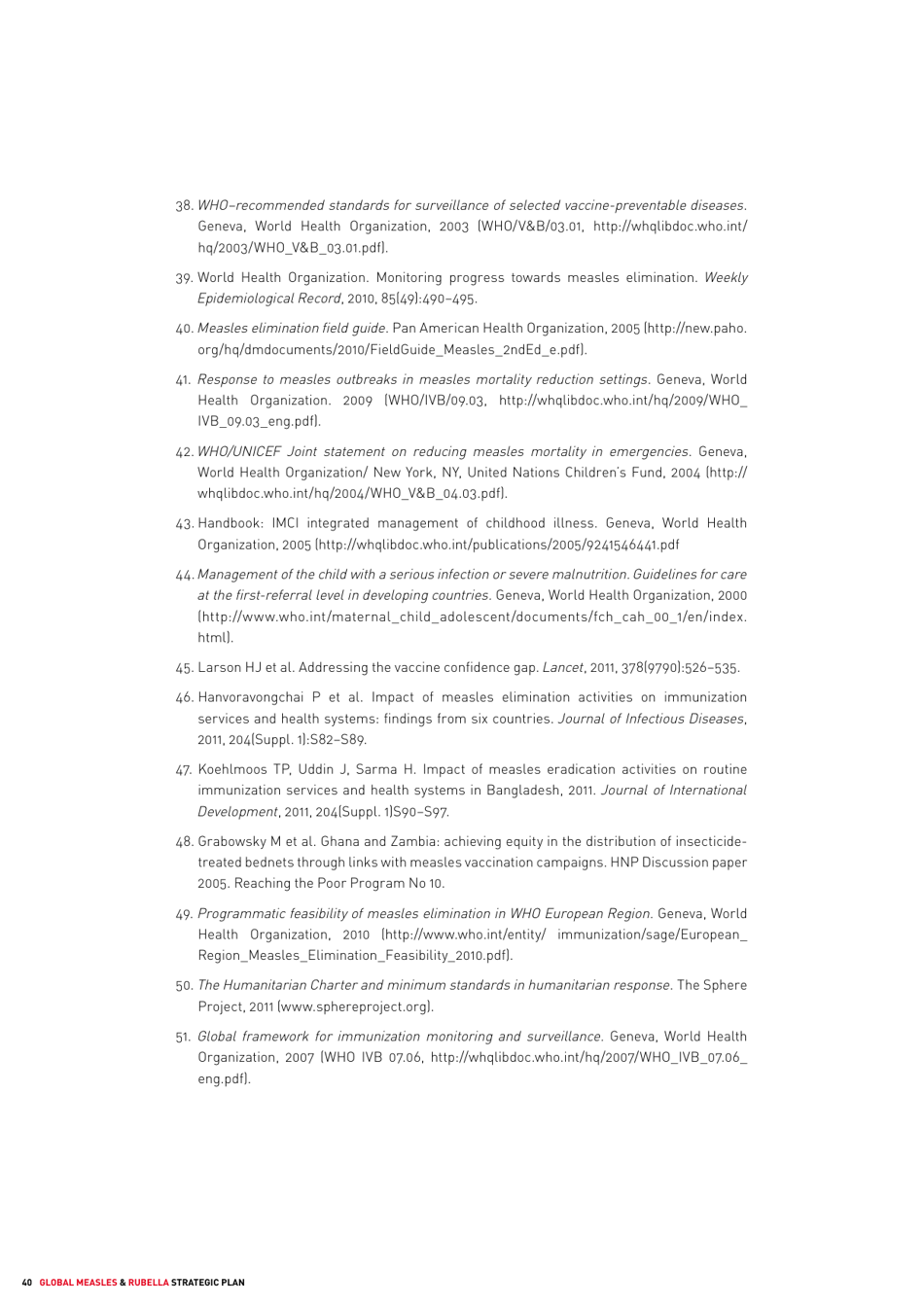 Global Measles and Rubella Strategic Plan: 2012 - 2020, Page 40