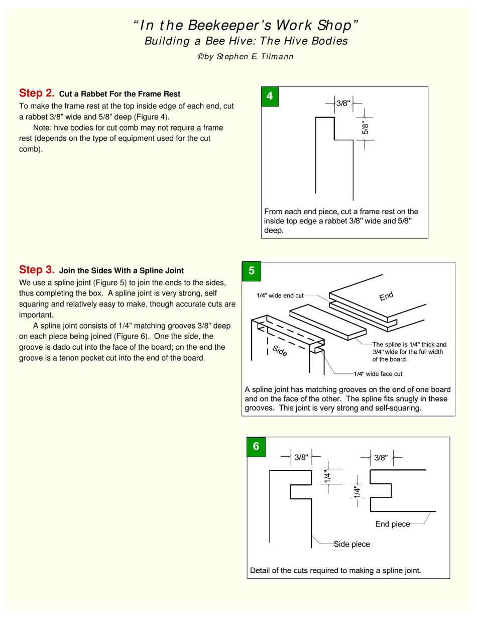 In the Beekeepers Work Shop Building a Bee Hive: the Hive Bodies, Page 3