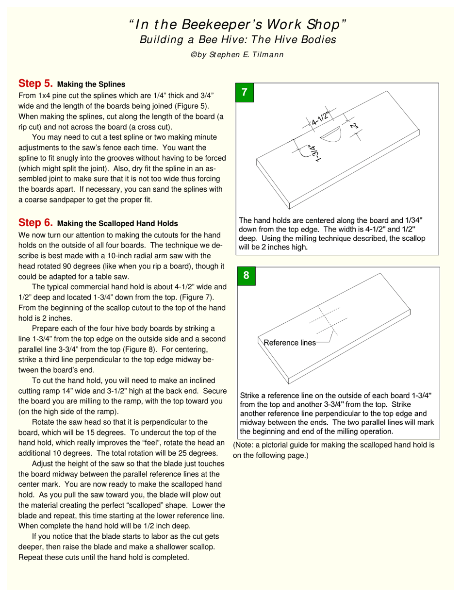 In the Beekeepers Work Shop Building a Bee Hive: the Hive Bodies, Page 5