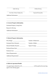 Real Estate Referral Form, Page 2