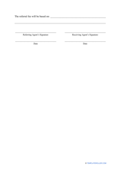 Real Estate Referral Form, Page 3