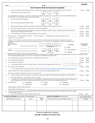 Form NJ-REG Business Registration Application - New Jersey, Page 2