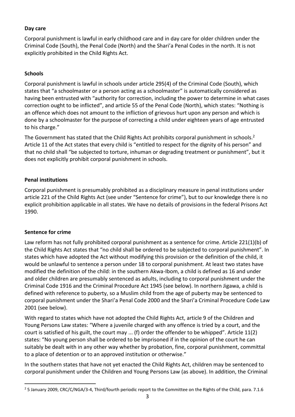 Corporal Punishment of Children in Nigeria - Global Initiative to End All Corporal Punishment of Children, Page 3