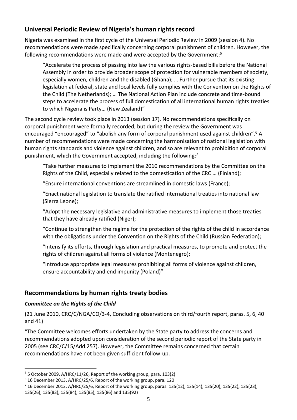 Corporal Punishment of Children in Nigeria - Global Initiative to End All Corporal Punishment of Children, Page 5